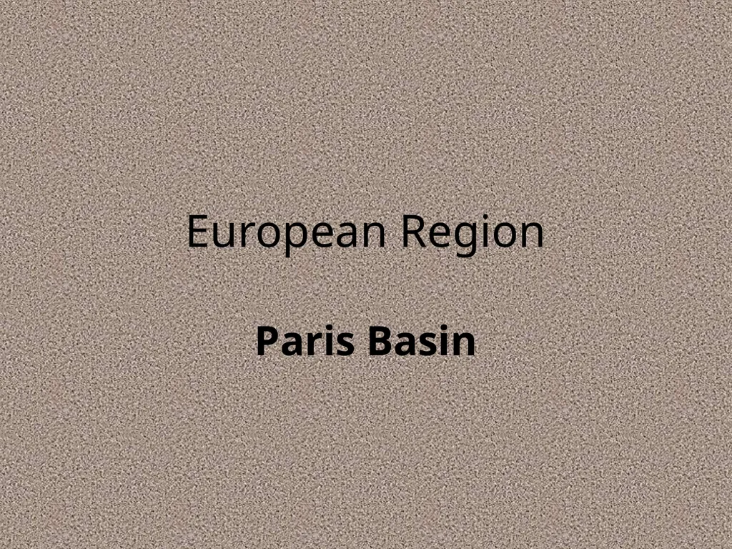 European Region Paris Basin Learning Outcome