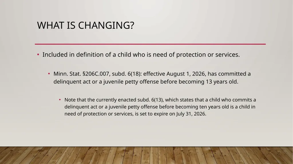 Raising the age of Delinquency – Impact, - slide 3 of 34