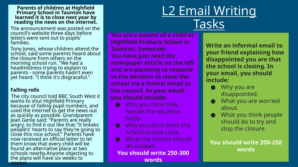 L1-L2 Functional Skills English writing Skills - slide 23 of 24