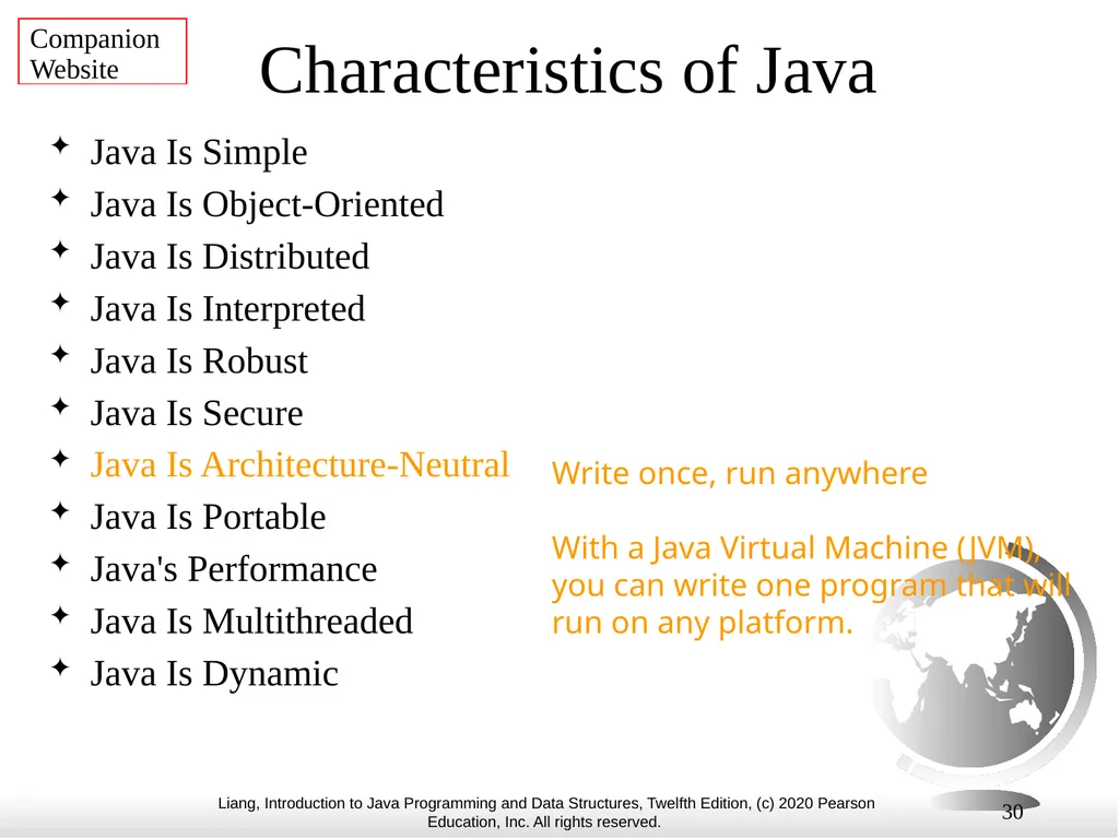 1 Chapter 1 Introduction to Computers, Programs, - slide 30 of 73