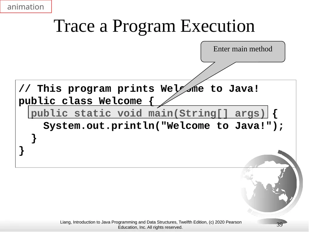 1 Chapter 1 Introduction to Computers, Programs, - slide 39 of 73