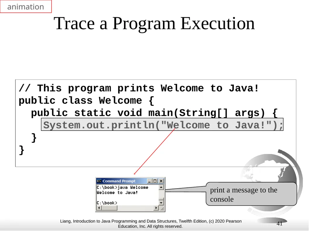 1 Chapter 1 Introduction to Computers, Programs, - slide 41 of 73