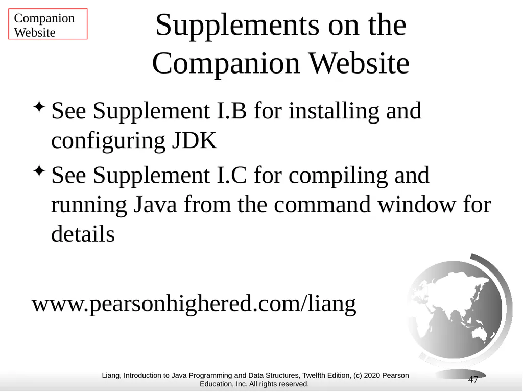 1 Chapter 1 Introduction to Computers, Programs, - slide 47 of 73