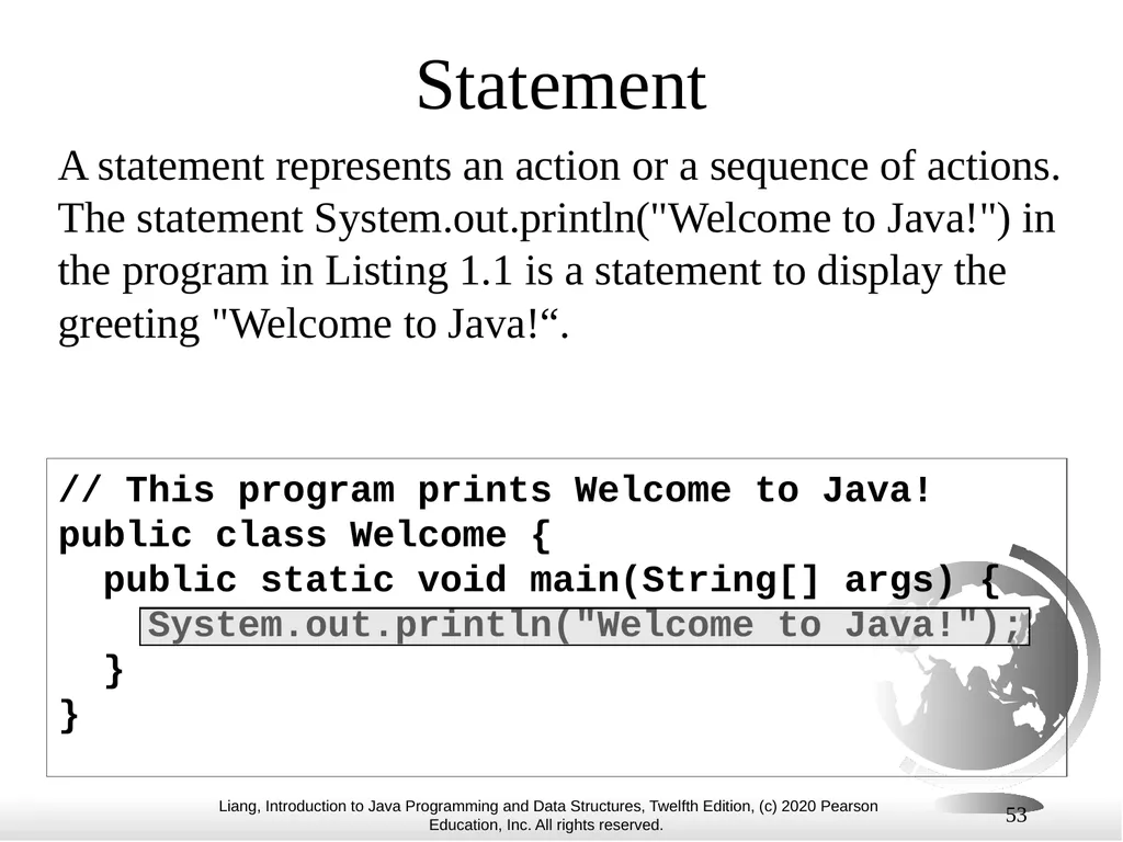 1 Chapter 1 Introduction to Computers, Programs, - slide 53 of 73