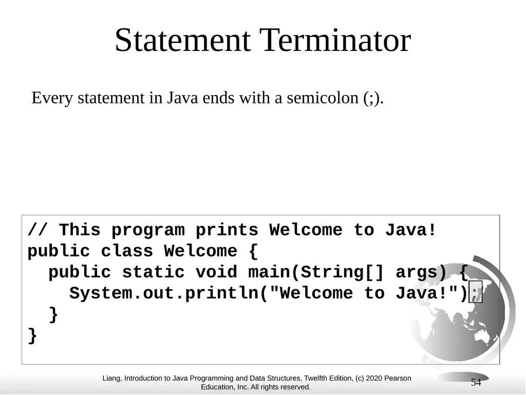 1 Chapter 1 Introduction to Computers, Programs, - slide 54 of 73