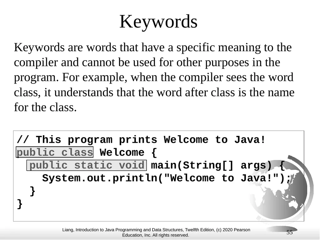 1 Chapter 1 Introduction to Computers, Programs, - slide 55 of 73
