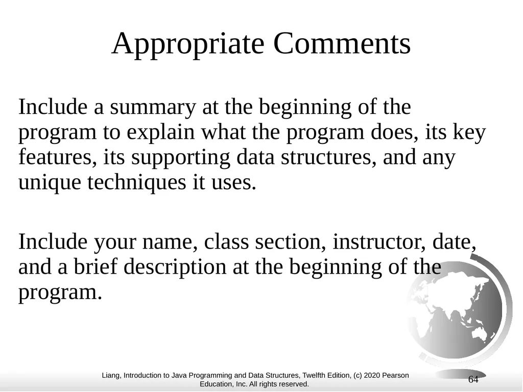 1 Chapter 1 Introduction to Computers, Programs, - slide 64 of 73