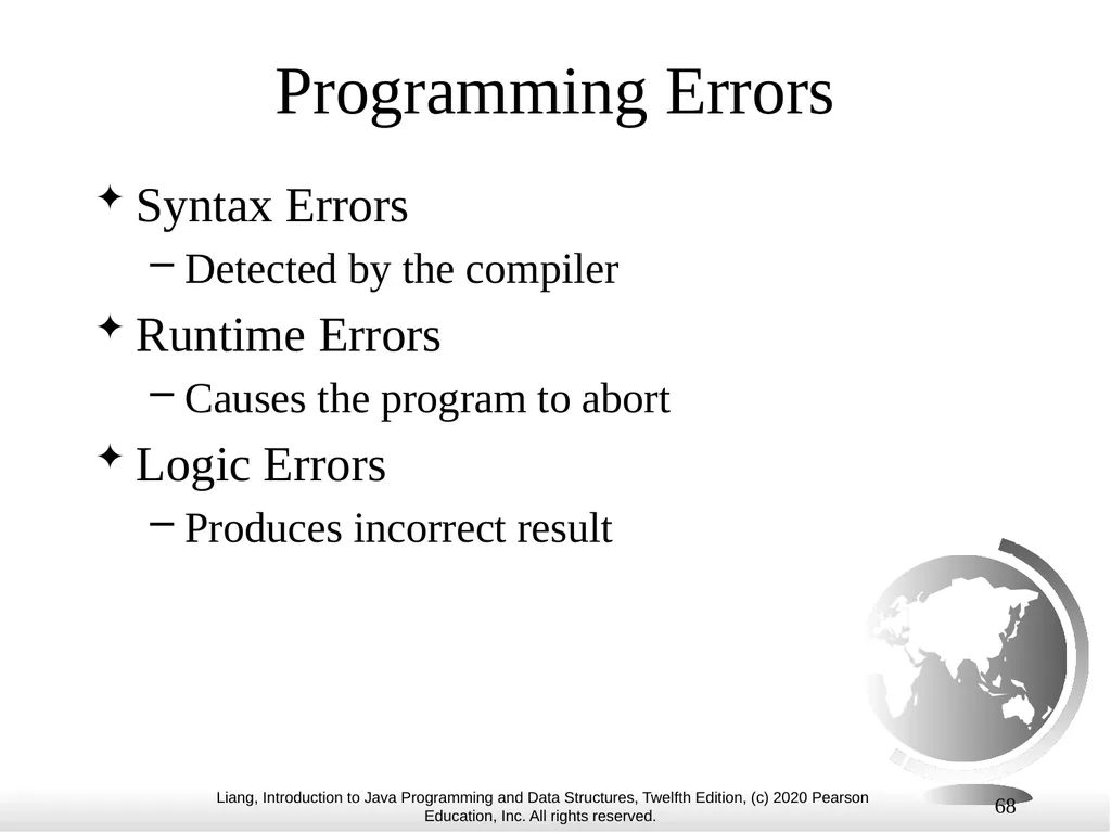 1 Chapter 1 Introduction to Computers, Programs, - slide 68 of 73