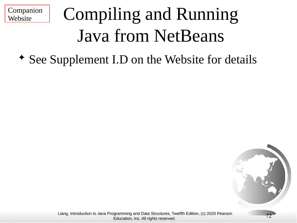 1 Chapter 1 Introduction to Computers, Programs, - slide 72 of 73