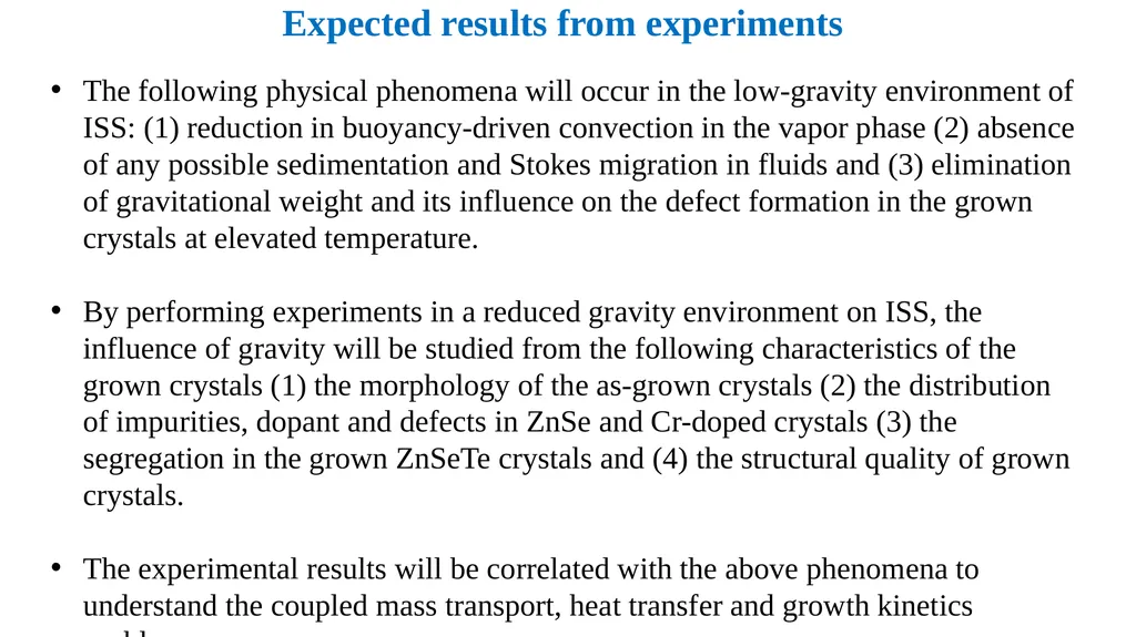 Growth of Ternary Compound Semiconductors (GTCS) A - slide 10 of 12