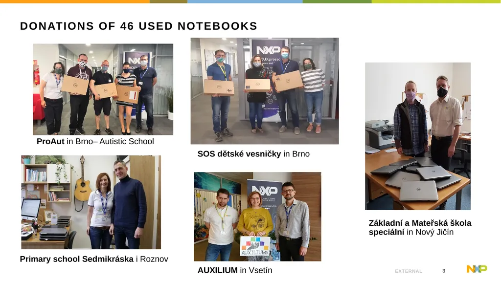 Thank you for your volunteer help NXP Czech Face - slide 3 of 4