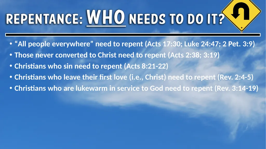 To understand repentance, we must understand sin - slide 5 of 6