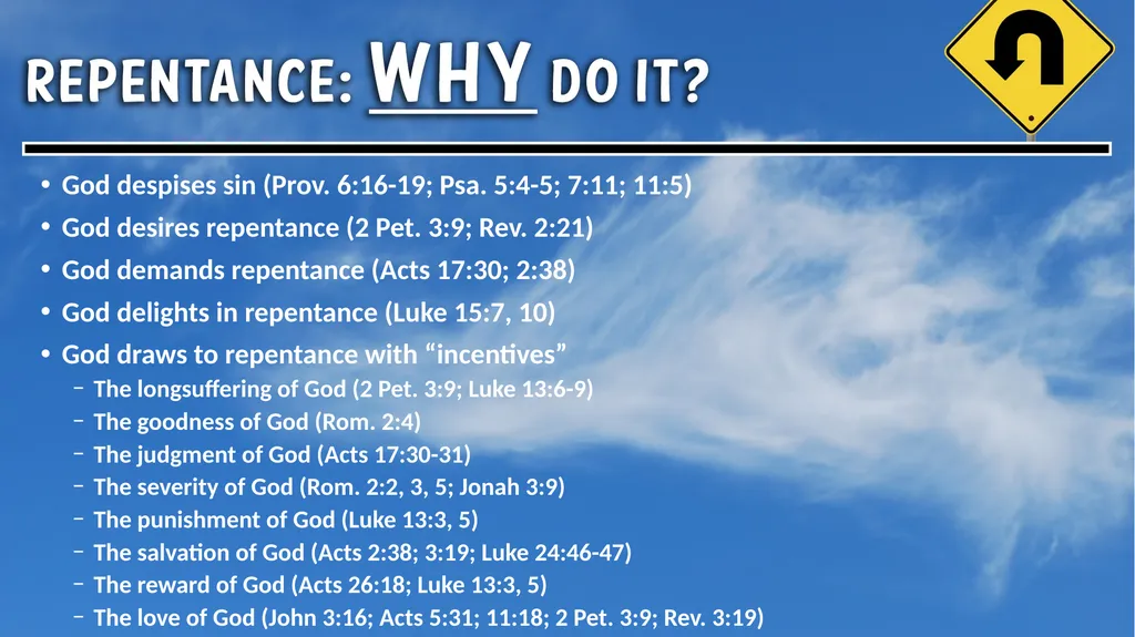To understand repentance, we must understand sin - slide 4 of 6
