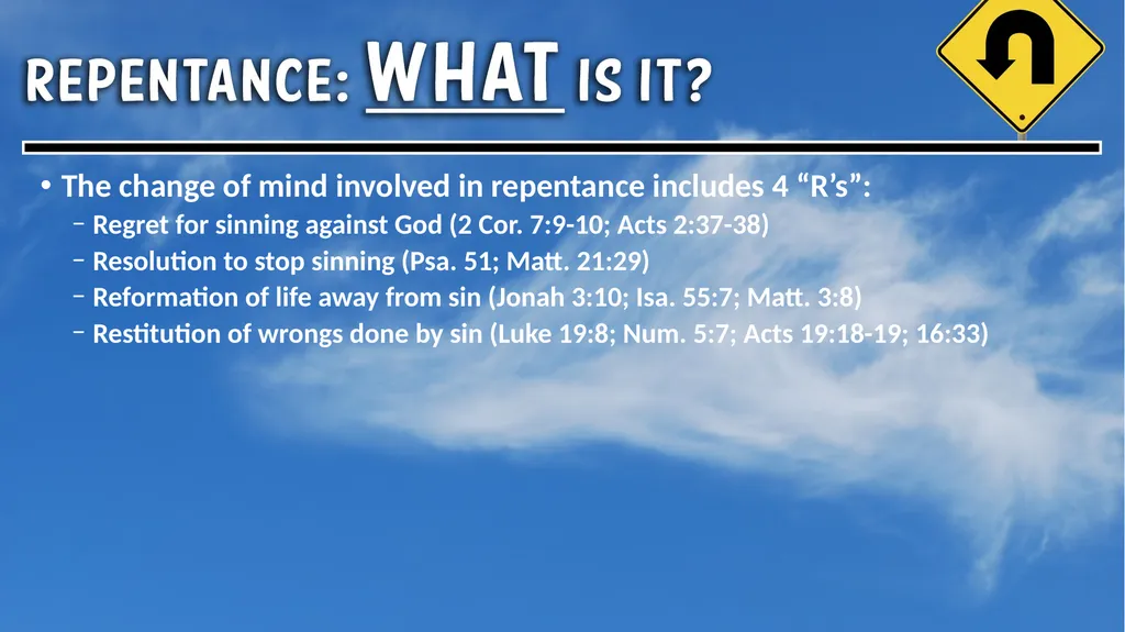 To understand repentance, we must understand sin - slide 3 of 6