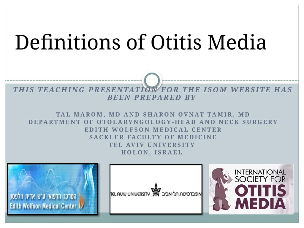 This teaching presentation for the ISOM website - slide 1 of 17