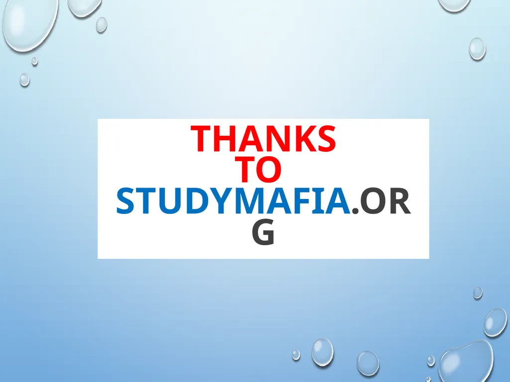 StudyMafia.Org Submitted To: Submitted By: - slide 18 of 18