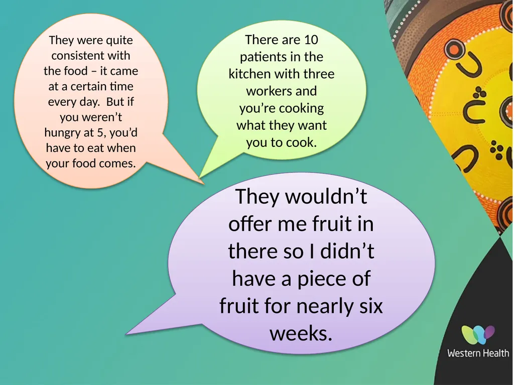 q More than a meal: Co-designed improvements to - slide 11 of 18