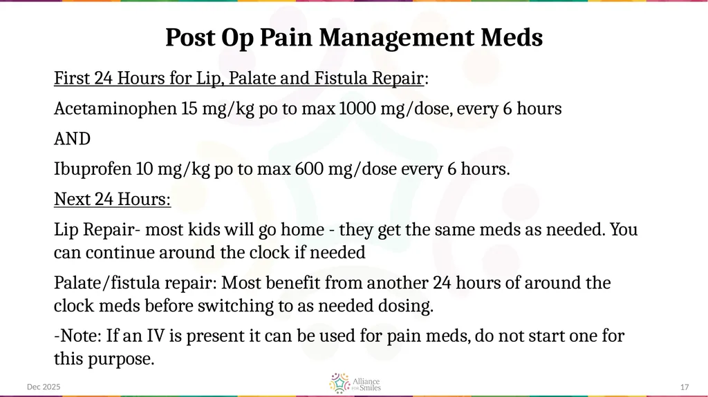 Care of Pediatric Cleft Lip and Palate Repair - slide 17 of 21