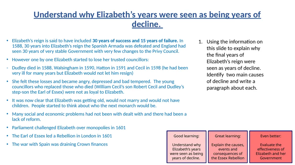 Explain the causes, events and consequences of the - slide 2 of 20