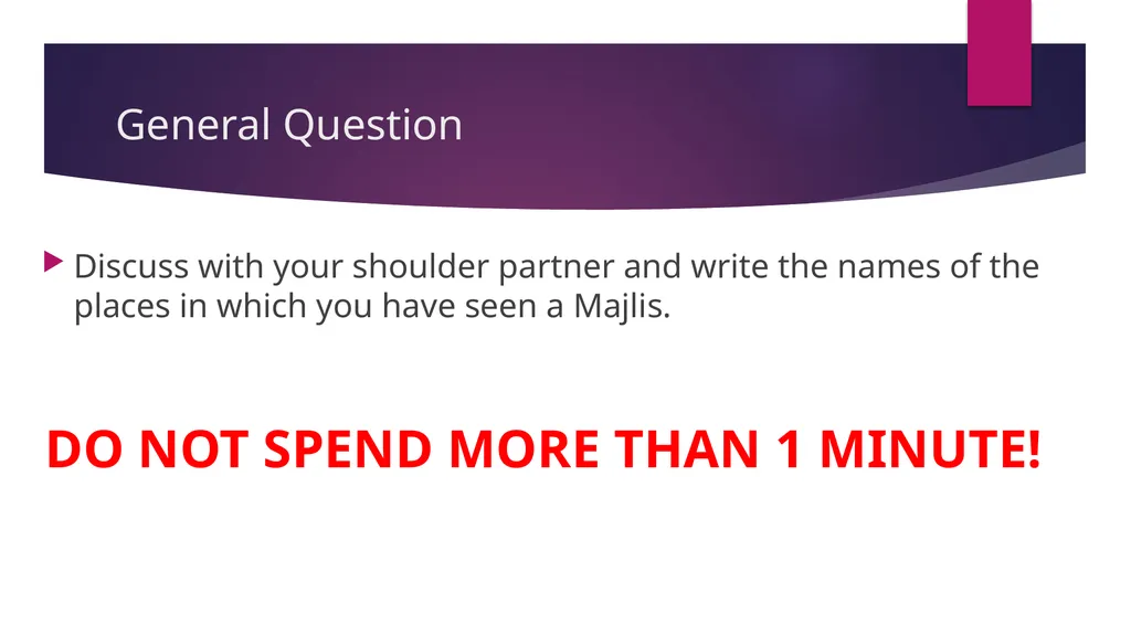 Majlis and Its Manners A Presentation by Affan - slide 5 of 9