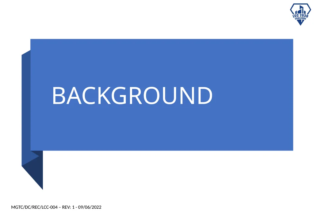LCC BLUEPRINT IMPLEMENTATION DOCUMENT Insert logo - slide 5 of 20