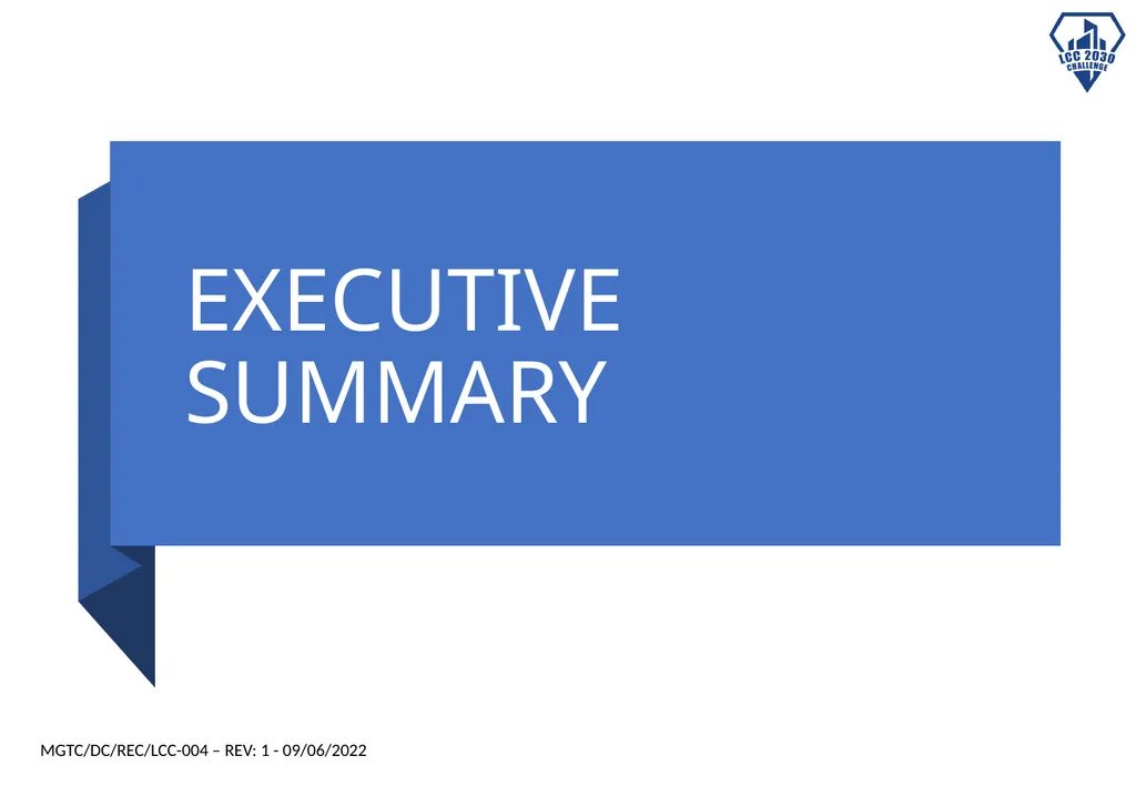LCC BLUEPRINT IMPLEMENTATION DOCUMENT Insert logo - slide 3 of 20