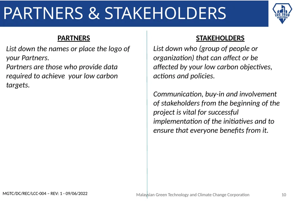 LCC BLUEPRINT IMPLEMENTATION DOCUMENT Insert logo - slide 10 of 20