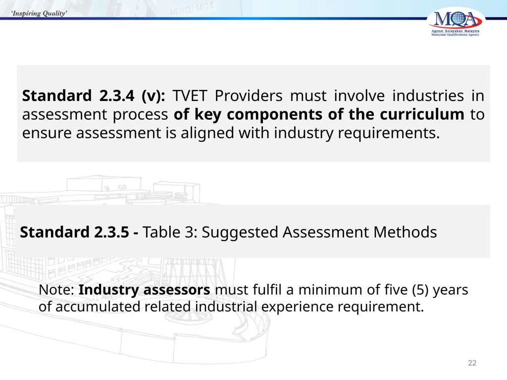 CODE OF PRACTICE FOR TVET PROGRAMME ACCREDITATION, - slide 22 of 77