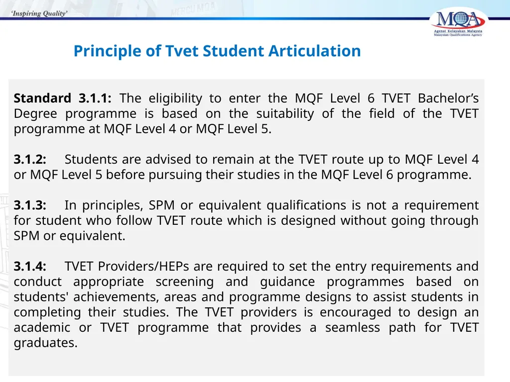 CODE OF PRACTICE FOR TVET PROGRAMME ACCREDITATION, - slide 25 of 77