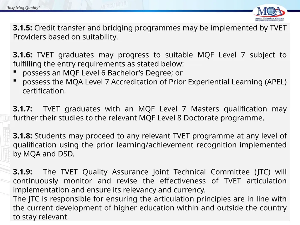 CODE OF PRACTICE FOR TVET PROGRAMME ACCREDITATION, - slide 26 of 77