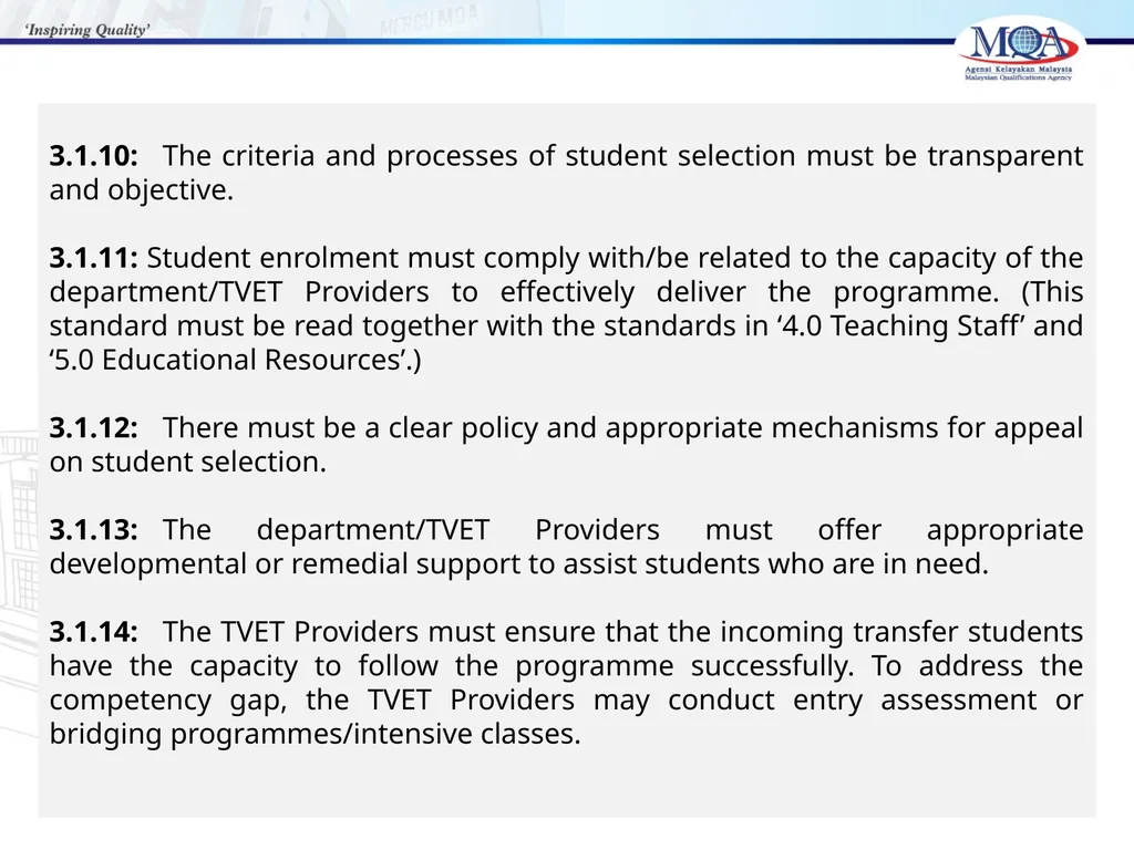 CODE OF PRACTICE FOR TVET PROGRAMME ACCREDITATION, - slide 27 of 77