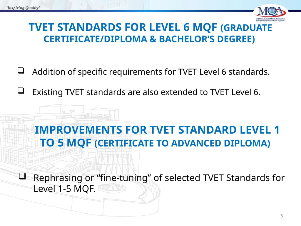 CODE OF PRACTICE FOR TVET PROGRAMME ACCREDITATION, - slide 5 of 77