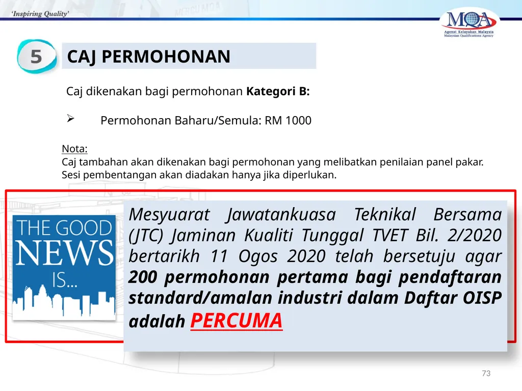 CODE OF PRACTICE FOR TVET PROGRAMME ACCREDITATION, - slide 73 of 77
