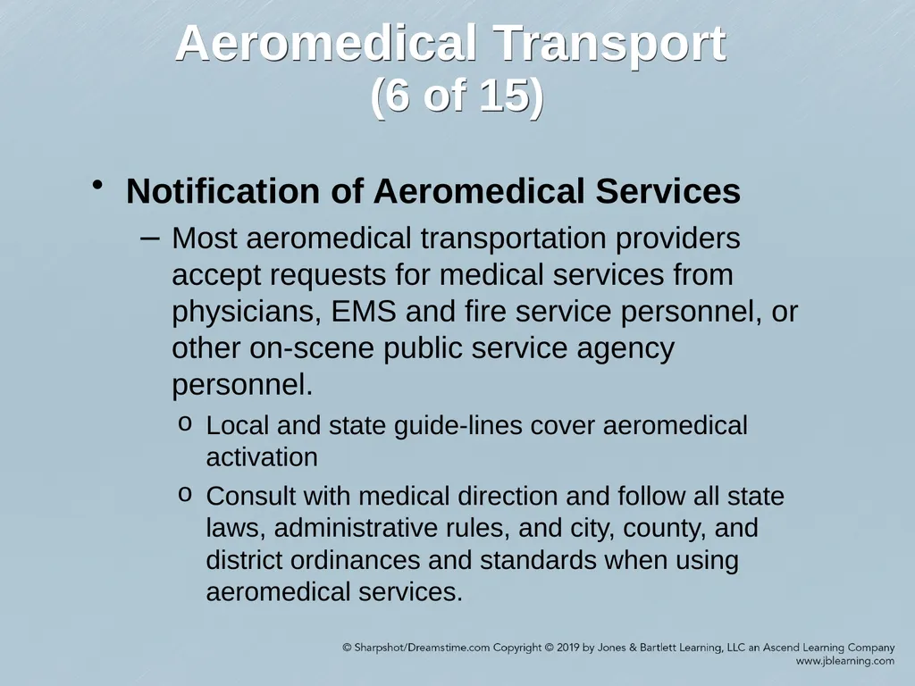 Chapter 52 Ground and Air Ambulance Operations - slide 37 of 46