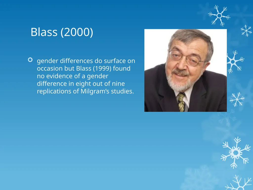 Gender and Obedience Milgram: Experiment 8 - slide 3 of 9