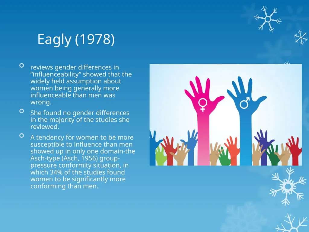 Gender and Obedience Milgram: Experiment 8 - slide 9 of 9