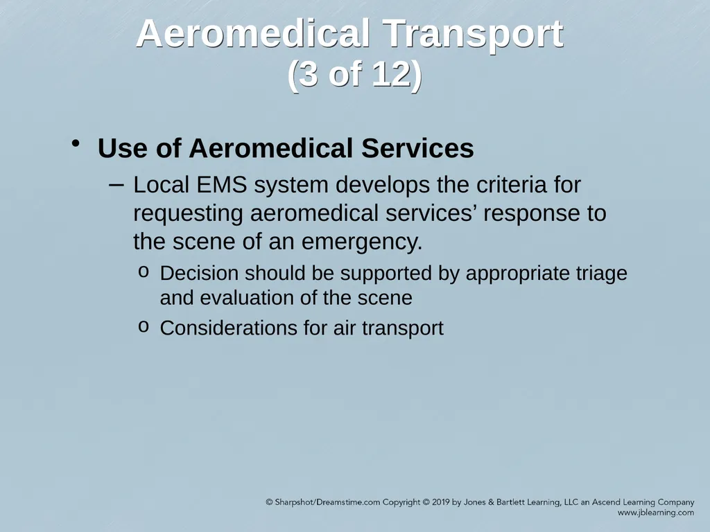 Chapter 52 Ground and Air Ambulance Operations - slide 28 of 37