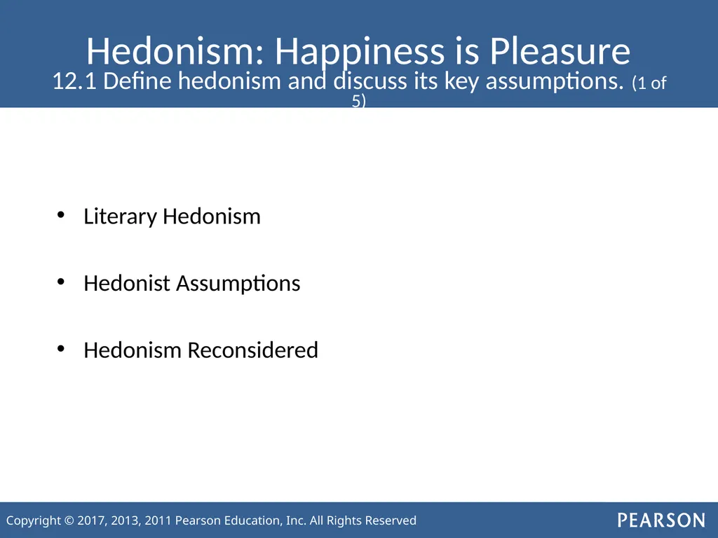 Chapter 12 Happiness Learning Objectives 12.1 - slide 3 of 21