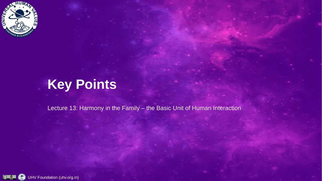 Lecture 13 Harmony in the Family – the Basic Unit - slide 17 of 33