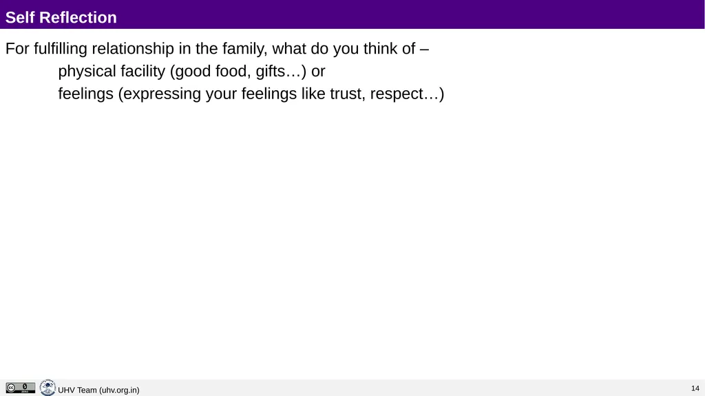 Lecture 13 Harmony in the Family – the Basic Unit - slide 8 of 33
