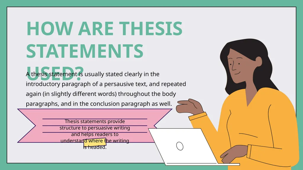 WRITING A THESIS STATEMENT for College Click on - slide 5 of 21