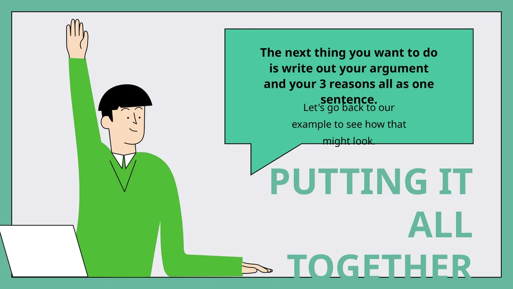 WRITING A THESIS STATEMENT for College Click on - slide 14 of 21