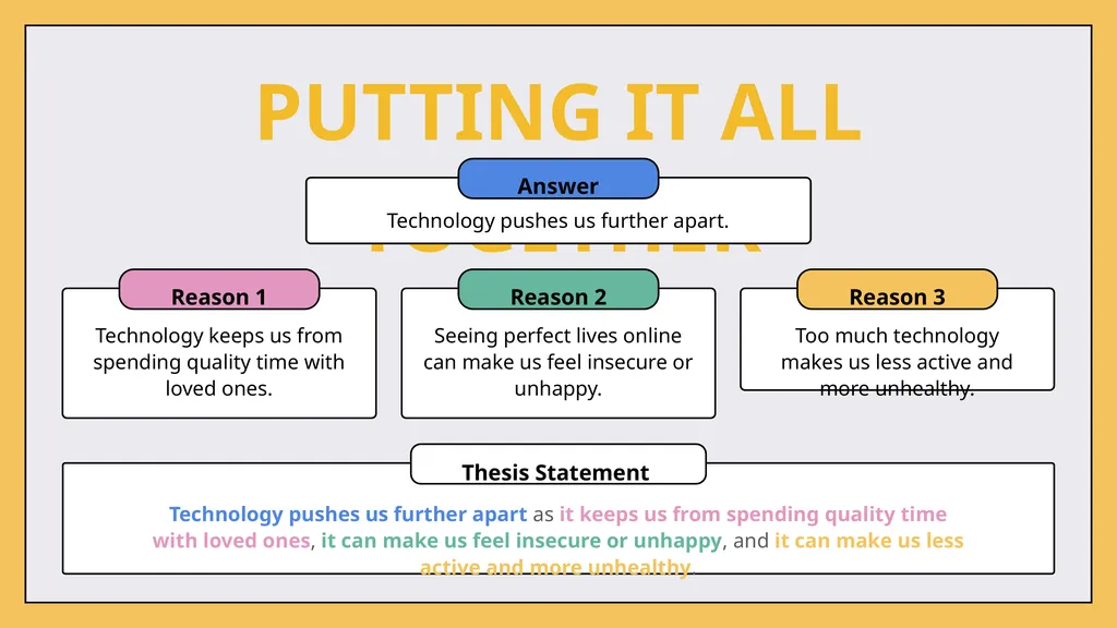 WRITING A THESIS STATEMENT for College Click on - slide 15 of 21