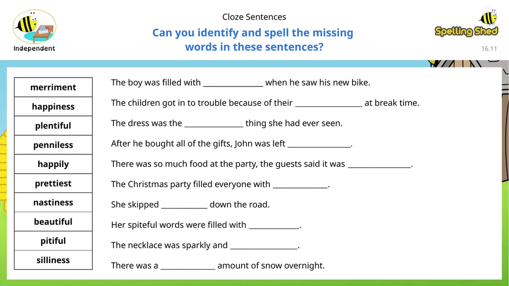 To be able to segment words into the correct - slide 12 of 19