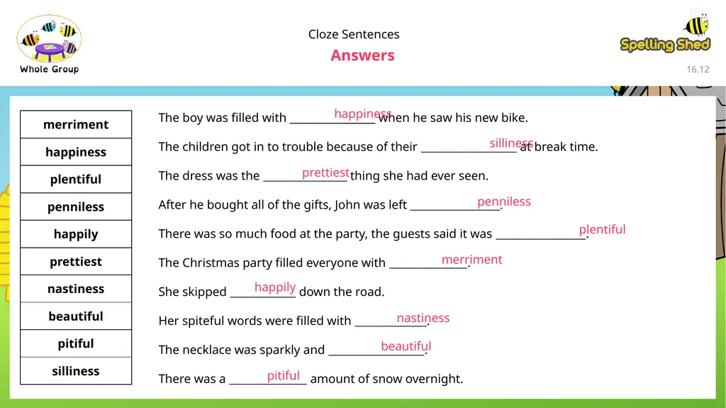 To be able to segment words into the correct - slide 13 of 19