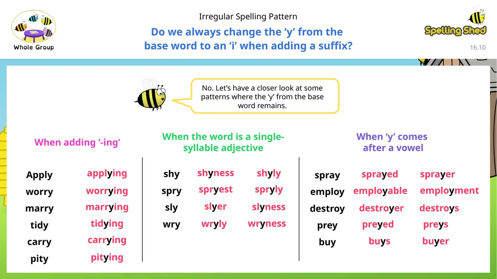To be able to segment words into the correct - slide 11 of 19