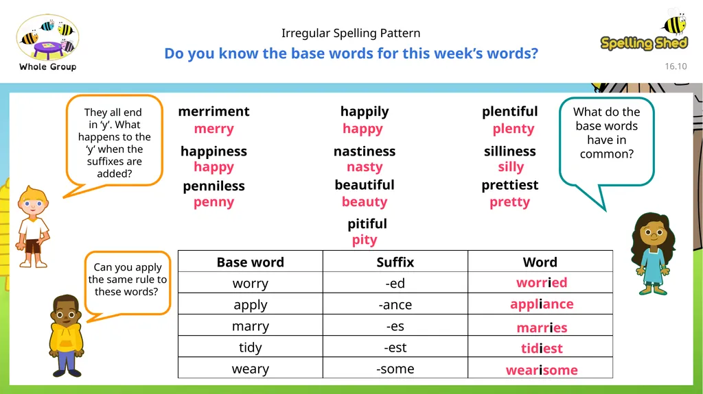 To be able to segment words into the correct - slide 10 of 19