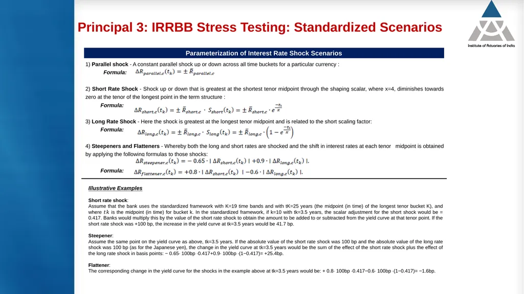 Measurement and modelling of interest rate risk in - slide 16 of 43