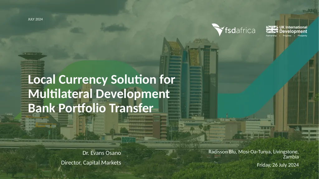 Local Currency Solution for Multilateral - slide 1 of 26