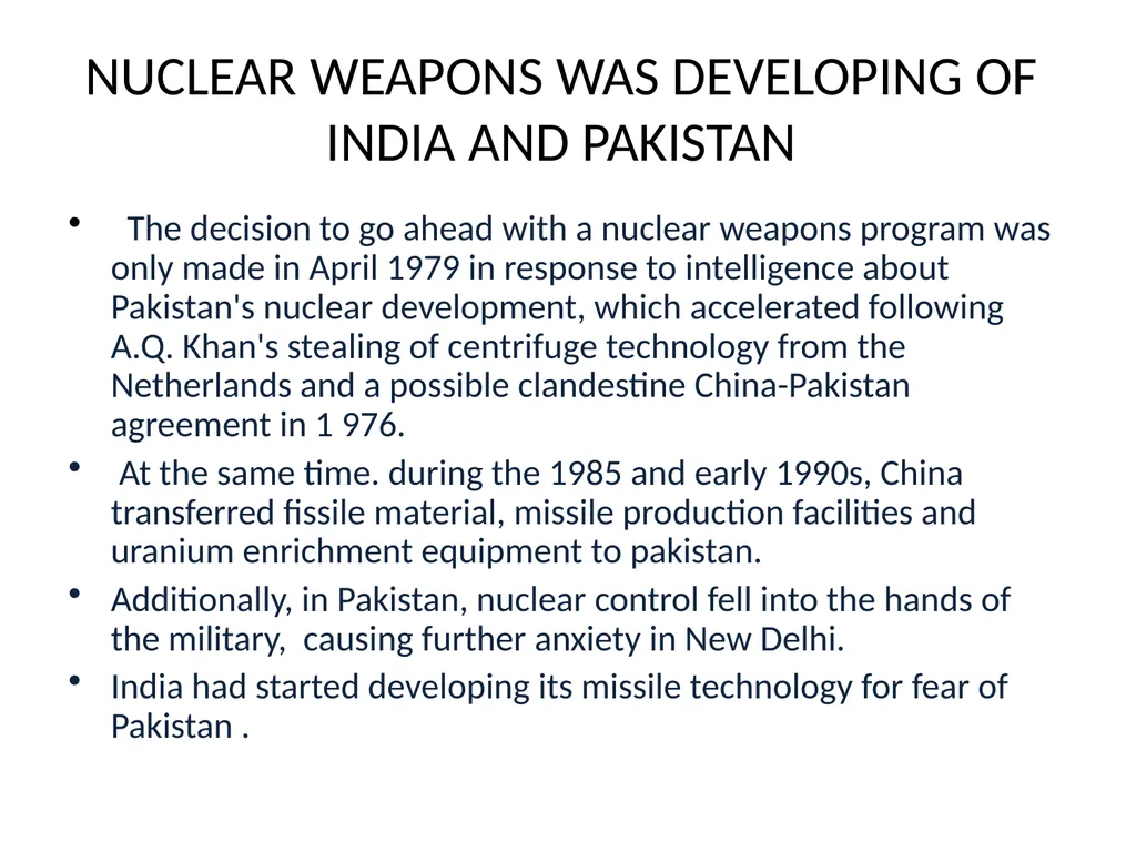India’s Nuclear Foreign policy BY Sk Saddam - slide 5 of 8
